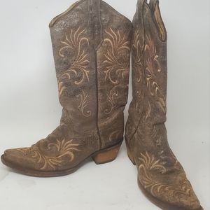 Men's 6½ Circle G Brown Western Boots